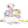 Kvetinárstvo s vlastnou výrobou kvetov Princezné Disney Flower Market Smoby z rôznych textilných lupienkov a stoniek 90 doplnkov
