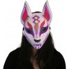 Svietiaca LED maska - Líška, ružová