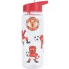 Detská fľaša Manchester United FC so slamkou, 600 ml
