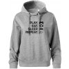 Play Eat Sleep Repeat game - Oversized mikina dámská Moon - kratšia + širšia - 2XL ( Tmavosivý melír )