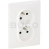 Legrand VALENA LIFE Dvojzásuvka 230V, biela