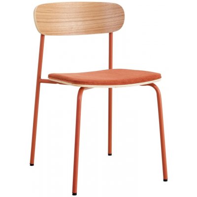 Jedálenské stoličky v súprave 2 ks v červeno-prírodnej farbe Adriana – Marckeric