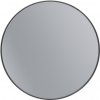 Erga Round, okrúhle zrkadlo 60cm, čierny rám, ERG-V01-ROUND-6060-BK