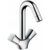 HansGrohe Logis - Stojančeková umývadlová batéria, s odtokovou súpravou, chróm 71222000