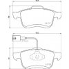 Sada brzdových platničiek kotúčovej brzdy BREMBO P 23 163