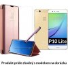Otváracie Púzdro Luxria Clear View pre Huawei - Ružové pre Huawei: P10 Lite