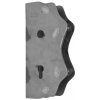 Kazetová zostava pre bránku 250x95x40mm, otvor pre kľučku ø 20mm, na profil 40x40mm, hladká, pre zámok ZM90/80