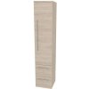 Mereo, Mereo Bino, kúpeľňová skrinka vysoká 163 cm, pravá, Multidecor, Light Rock Hickory, MER-CN698LRH1