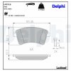 Sada brzdových platničiek kotúčovej brzdy DELPHI LP3715
