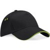Beechfield Kšiltovka B 15C, sandwich, 5 panelová COT53015Cd8299-black/lime Univerzální Černá/lime zelená