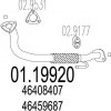 Výfukové potrubie MTS predne, 770mm 01.19920 (0119920) EAN: 8033464009625