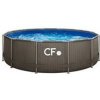 CF PLANET POOL FRAME RATAN - 366 X 99 CM