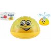Teddies Hračka do vody stříkací plast 10cm žlutá na baterie se světlem v krabičce 11x11x8cm