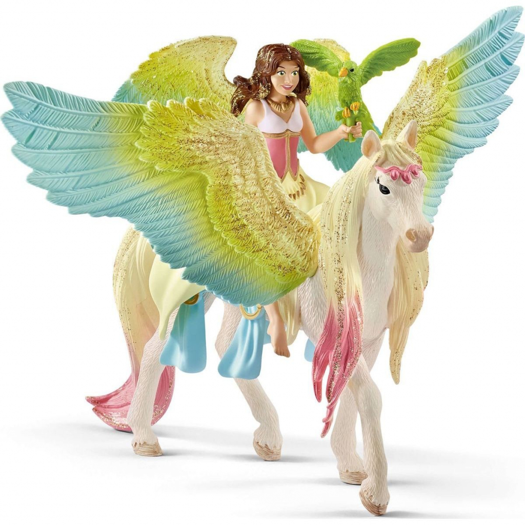 Schleich 70566 postavička víla Surah s trblietavým Pegasom