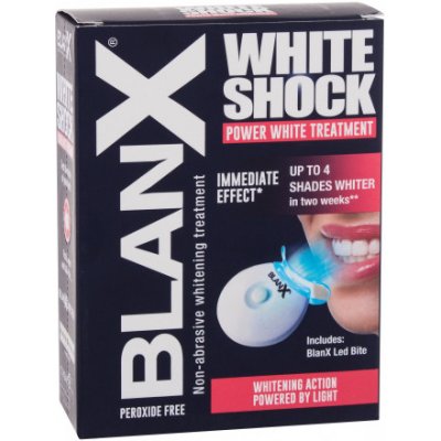 BlanX White Shock Power White Treatment zubná pasta 50 ml + LED aktivátor darčeková sada