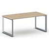 Kancelársky stôl PRIMO INSPIRE, 180x90 cm, sivostrieborná podnož, buk