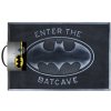CurePink Gumová Batman Enter The Bacave šedá GP85484 60 x 40 cm