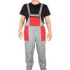 TifanTEX Monterky nohavice NK-2886 Sivo/oranžové
