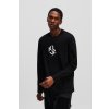 TRIČKO KARL LAGERFELD JEANS KLJ REGULAR MONOGRAM LSLV TEE BLACK