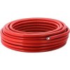 Predizolovaná rúrka 26x3mm PEX/AL/PEX SESTA, izolácia 6mm červená, 25m kotúč, SESTA26Č