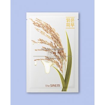 The Saem Natural Rice Mask Sheet Тextílna maska z prírodnej ryže 21 ml