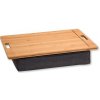 Kesper Klinový podnos s 2 držadlami 45x31x8 cm bambus/textil