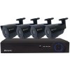Securia Pro AHD 4 kamerový systém 2MPx AHD4CHV2-B Nahrávanie: 4TB disk