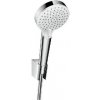 Hansgrohe Crometta - Set sprchovej hlavice, 2 prúdy, držiaku a hadice, EcoSmart, biela/chróm 26693400