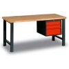 Dílenský stôl Weld se 3 zásuvkami, 84 x 170 x 68,5 cm, antracit
