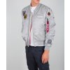 Alpha Industries MA-1 Air Force zimná bunda silver šedá