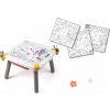 Set kreatívny stôl s veľkoformátovými obrázkami Kid Creative Table Smoby s odkladacím priestorom a fixkami