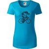 Gravel Bike - kostra - Dámske tričko z organickej bavlny Origin (GOTS) - S ( Svetlý tyrkys )