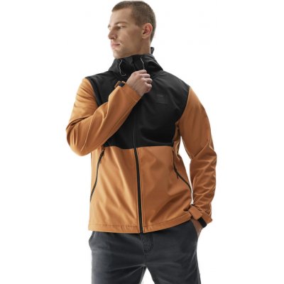 4F-SOFTSHELL JACKET-AW23TSOFM155-82S-LIGHT BROWN Hnedá