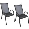 Textilomanie Záhradné kreslá TAVERNO set 2ks, čierne