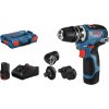 Bosch Akumulátorový vŕtací skrutkovač GSR 12V-35 FC Full Set, L-Boxx, 2x aku 06019H3000