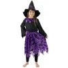 Rappa Detský kostým čarodejnice s netopiermi a klobúkom/Halloween (M)