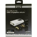 DELTACO adaptér z USB 3.0 na DVI