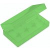 Plastové ochranné pouzdro pro baterie 2x18650 (Zelené)