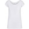 Build Your Brand Dámske tričko so širokým výstrihom BB013 White