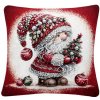Vianočná gobelínová obliečka na vankúš Chenille IT046 Viacfarebná 42x42 cm