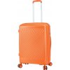 Cestovný kufor Snowball Square 4W M 68 L oranžová
