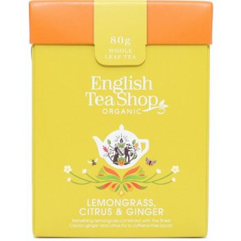 English Tea Shop Bio Citrónová tráva Zázvor a Citrusy sypaný čaj 80 g