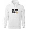 Je mi 60 pivo - Mikina pánska Cape s kapucňou - XL ( Biela )