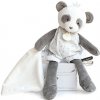 Doudou Darčeková plyšová panda s dekou 28 cm