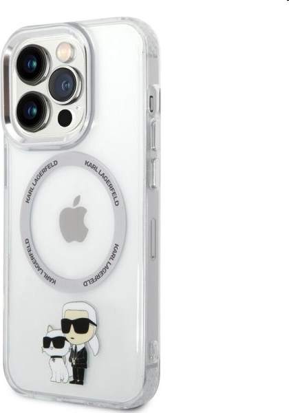 Karl Lagerfeld Apple iPhone 14 Pro Max IML Karl and Choupette NFT MagSafe čiré