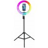Foto svetlo MG Selfie Ring Fill kruhové RGB LED svetlo 12'' + statív, čierne (5903396108570)