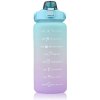 Foxter 2545 Fľaša na vodu s denným pitným režimom 2000 ml modrofialová