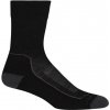Icebreaker Womens Merino Hike+ Light Crew Socks black/monsoon/mink