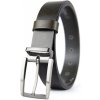 Kožený opasok GUN METAL, šírka 3.3cm, Slovenská výroba - Olivová