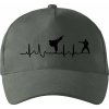 Karate EKG - Šiltovka so zahnutým šiltom a látkovou sponou - Univerzálna veľkosť ( Tmavá bridlica (sivá so zeleným nádychom) )